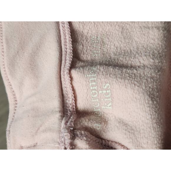 Abercrombie & Fitch Sweatpants Kids 11/12 PInk Logo Fleece NWOT Drawstring - Picture 7 of 9